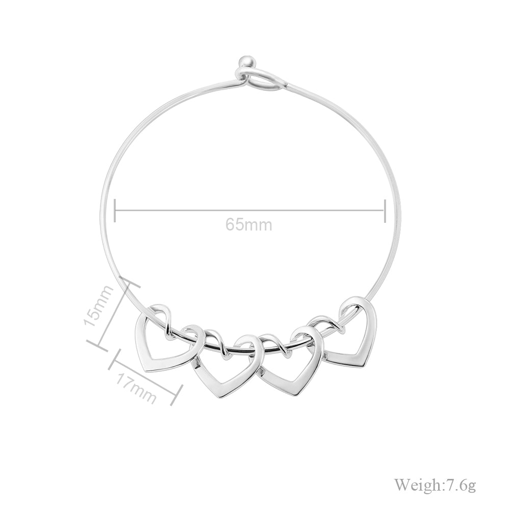 Pulseira Coração Amor Eterno | Personalizado