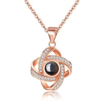 Colar Trevo Projeção de Foto | Personalizado