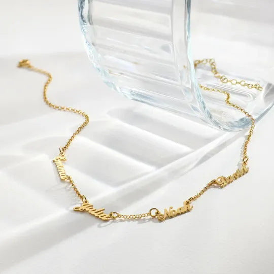 Colar Nome Délicat Múltiplo | Personalizado