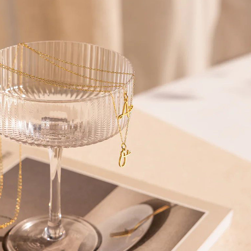 Colar Inicial Monograma Coração | Personalizado