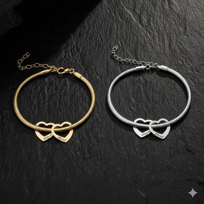 Pulseira Corações Personalizados – Le Emme