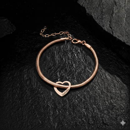 Pulseira Corações Personalizados – Le Emme