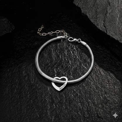 Pulseira Corações Personalizados – Le Emme