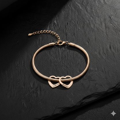 Pulseira Corações Personalizados – Le Emme