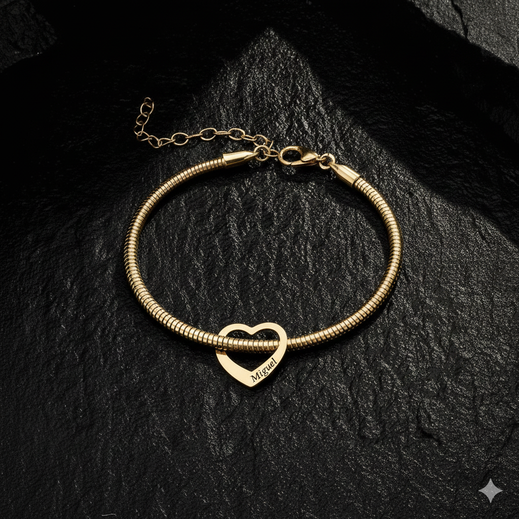 Pulseira Corações Personalizados – Le Emme