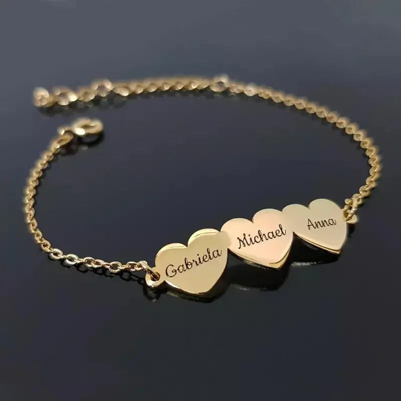 Pulseira Coração Famille | Personalizado