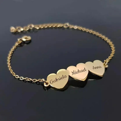 Pulseira Coração Famille | Personalizado