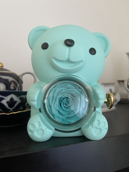 Colar Personalizado Nome Coração Urso E Embalagem de Presente