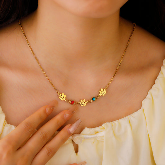 Colar Patas com Pedras | Personalizado