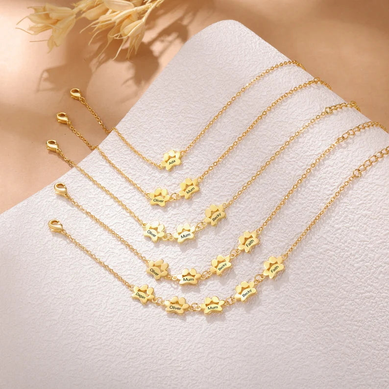 Pulseira Pata Pet Nome | Personalizado