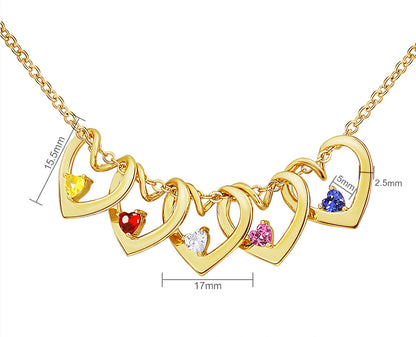 Colar Coração Amor Eterno com Pedra Zircônia | Personalizado