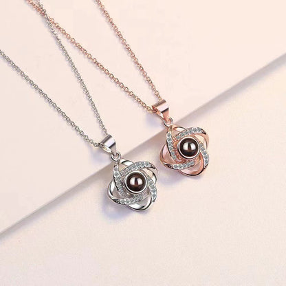 Colar Trevo Projeção de Foto | Personalizado