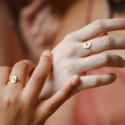 Anel Oval Inicial | Personalizado