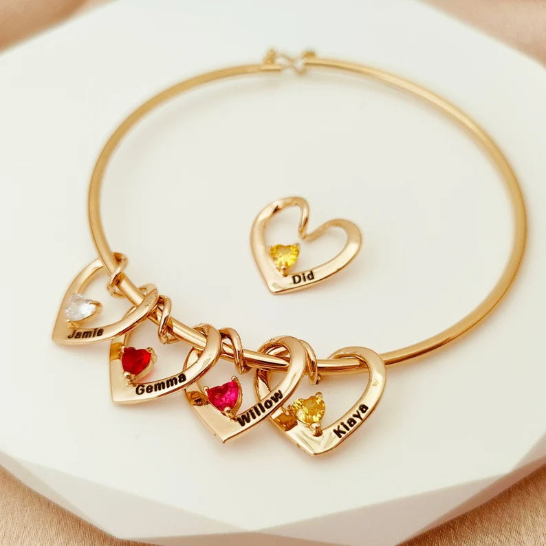 Pulseira Coração Amor Eterno com Pedra Zircônia | Personalizado