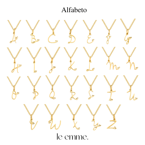 Colar Inicial Monograma Coração | Personalizado