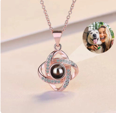 Colar Trevo Projeção de Foto | Personalizado