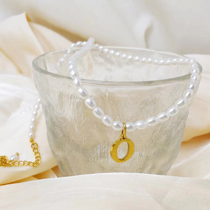 Colar Pérola Letra Inicial | Personalizado
